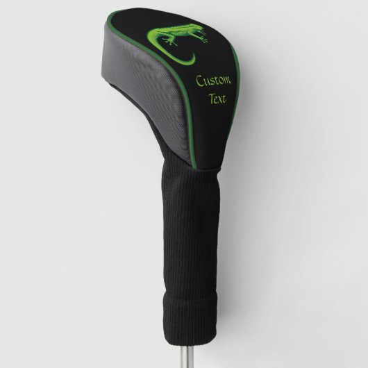 Green Lizard Golf Head Hoesje Golfheadcover (Schuin)