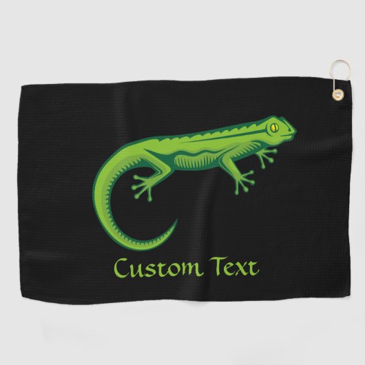 Green Lizard Golf Towel Golfhanddoek (Horizontaal)