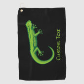 Green Lizard Golf Towel Golfhanddoek (Voorkant)