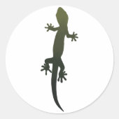 Green Lizard Gradient Sticker (Voorkant)