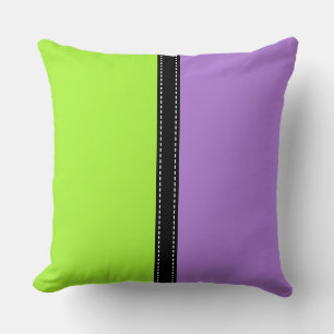 Green Lizard & Lavender Solid Color Background Kussen