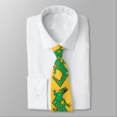 GREEN LIZARD NECKTIE STROPDAS (Gebonden)