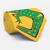 GREEN LIZARD NECKTIE STROPDAS (Opgerold)