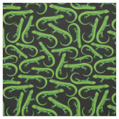 Green Lizard Pattern Stof (Swatch)