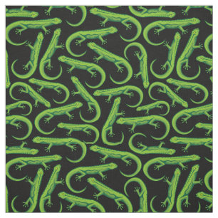 Green Lizard Pattern Stof