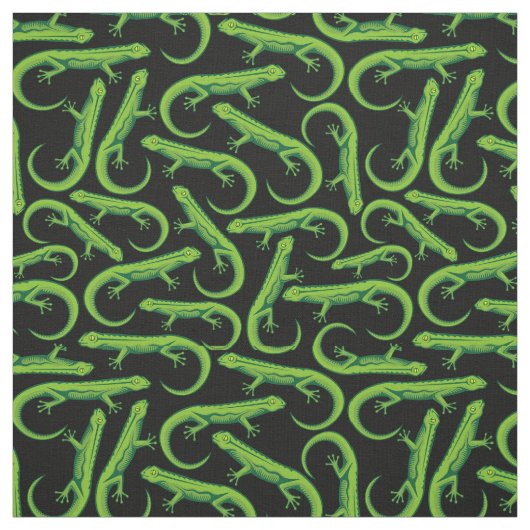 Green Lizard Pattern Stof (Swatch)