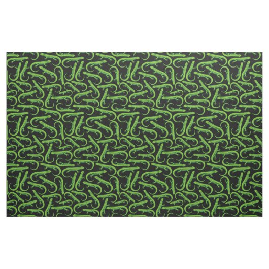 Green Lizard Pattern Stof (Fat Quarter)