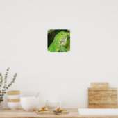 Green Lizard Poster Print (Keuken)