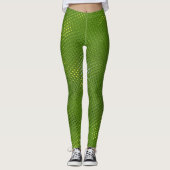 Green Lizard Print Leggings (Voorkant)