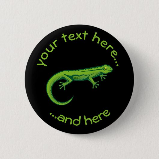 Green Lizard Ronde Button 5,7 Cm (Voorkant)