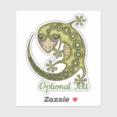 Green Lizard Sticker (Vel)