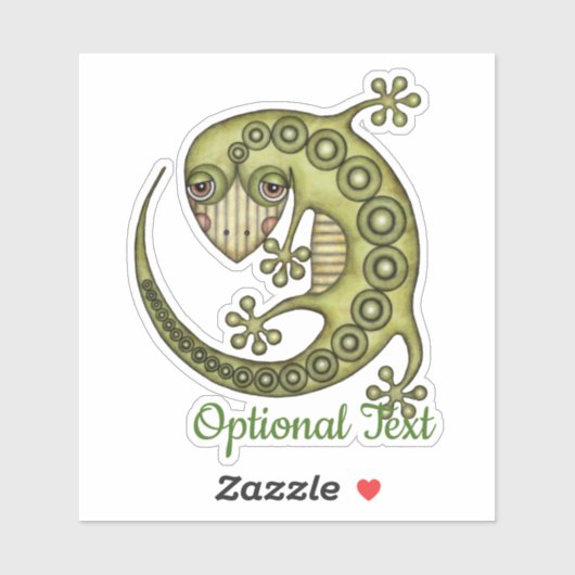 Green Lizard Sticker (Vel)