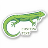 Green Lizard Sticker (Voorkant)