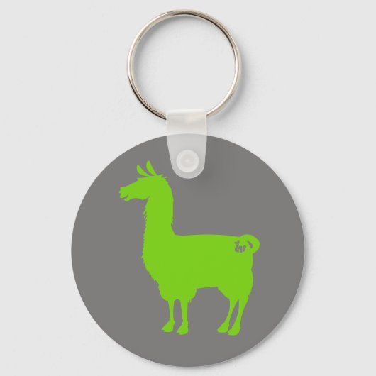 Green Llama-Sleutelhanger Sleutelhanger (Voorkant)