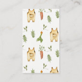 Green Locally Grown Baby Shower Babok Request Card Informatiekaartje (Achterkant)