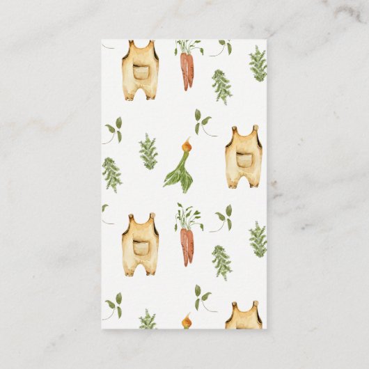 Green Locally Grown Baby Shower Babok Request Card Informatiekaartje (Achterkant)