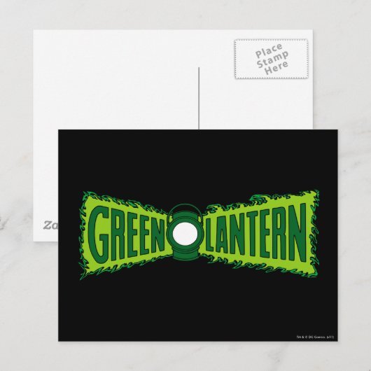 Green Logo Flames Briefkaart (Voorkant / Achterkant)