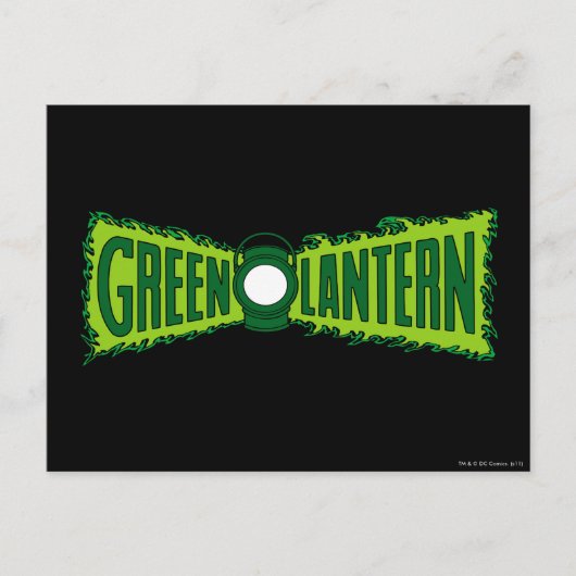 Green Logo Flames Briefkaart (Voorkant)