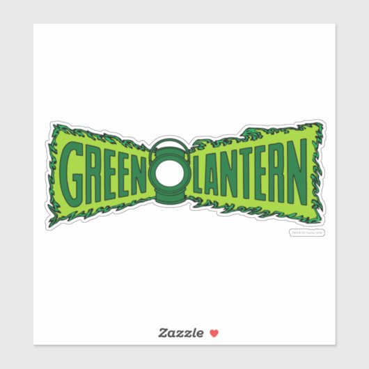 Green Logo Flames Sticker (Vel)