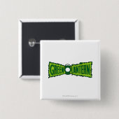 Green Logo Flames Vierkante Button 5,1 Cm (Voorkant /achterkant)