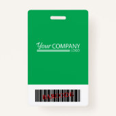 Green Logo Photo ID Medewerker Entry Key Kaart Badge (Achterkant)