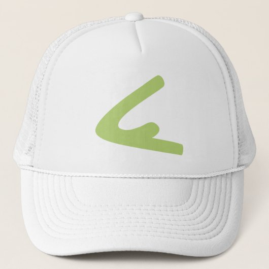 Green Logo Trucker Hat Pet (Voorkant)