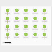 Green Lollipop Ronde Sticker (Vel)