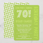 Green look die 70 dagen later wordt uitgenodigd kaart (Voorkant / Achterkant)