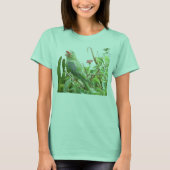 Green Lorikeet Ringer Bird T-Shirt (Voorkant)