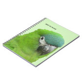 Green Loriket Cust. Tekst- en BG-kleurenNotitieboe Notitieboek (Linkerzijde)