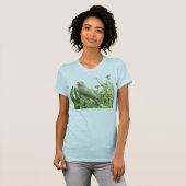 Green Loriket Jersey Bird T-Shirt (Voorkant volledig)