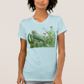 Green Loriket Jersey Bird T-Shirt (Voorkant)