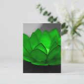 Green Lotus Briefkaart (Staand voorkant)