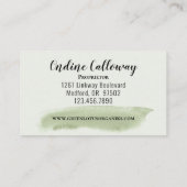 Green Lotus DIY Beauty Care Visitekaartje (Achterkant)