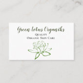 Green Lotus DIY Beauty Care Visitekaartje (Voorkant)