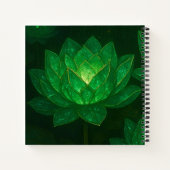 Green Lotus Fairies Hardcover Art Journal Notitieboek (Achterkant)