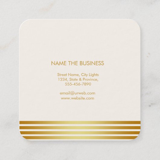 Green Lotus Flower Yoga Meditation Health Spa Vierkante Visitekaartje (Achterkant)