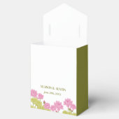 Green Lotus Lily Flowers Wedding Indian Bedankdoosjes (Geopend)