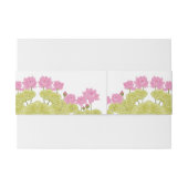 Green Lotus Lily Flowers Wedding Indian Uitnodigingen Wikkel (Achterkant Voorbeeld)