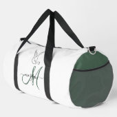 Green Love Birds Personalized Gym Duffel Bag Plunjezak (Rechterhoek)
