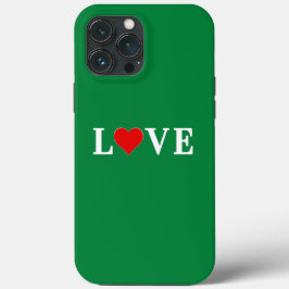Green LOVE Elegant Classic Case-Mate iPhone Case