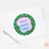 Green LOVE Heart Ronde Sticker (Envelop)