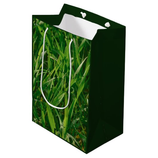 Green Love Lawn Care-service Middelgrote Gift Bag Medium Cadeauzakje (Voorkant Gekanteld)