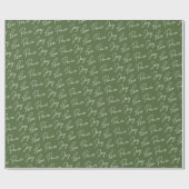 Green Love Peace Joy-kerstcadeaupapier Cadeaupapier (Vlak)