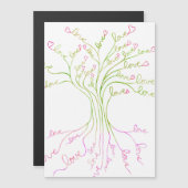 Green Love Tree of Life Light Elegant Modern Cute (Voorkant / Achterkant)