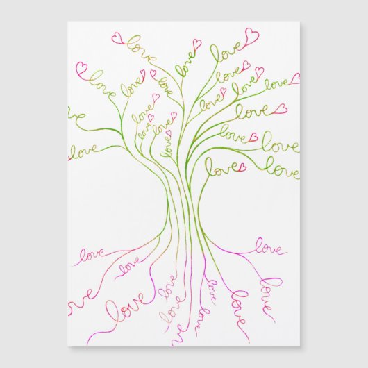 Green Love Tree of Life Light Elegant Modern Cute (Voorkant)