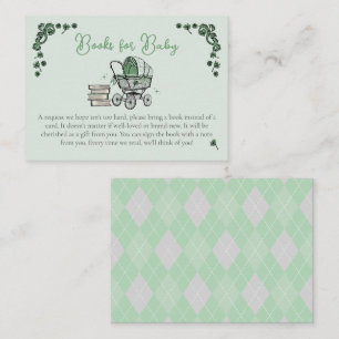 Green Lucky Little Shamrock Boeken voor Baby Informatiekaartje