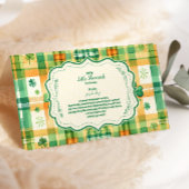 Green Lucky Little Shamrock Boeken voor Baby Informatiekaartje