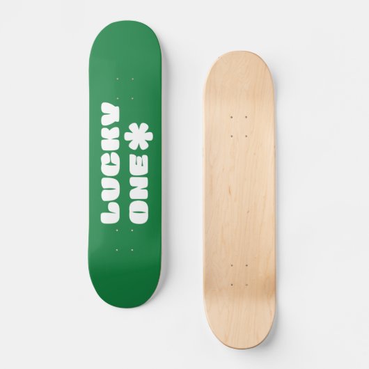 Green Lucky One Skateboard (Voorkant)