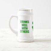 Green lucky shamrock funny St Patrick's Day  Bierpul (Links)